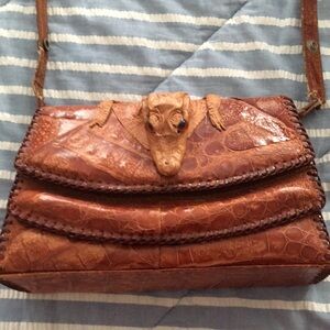 Vintage Alligator skin handbag